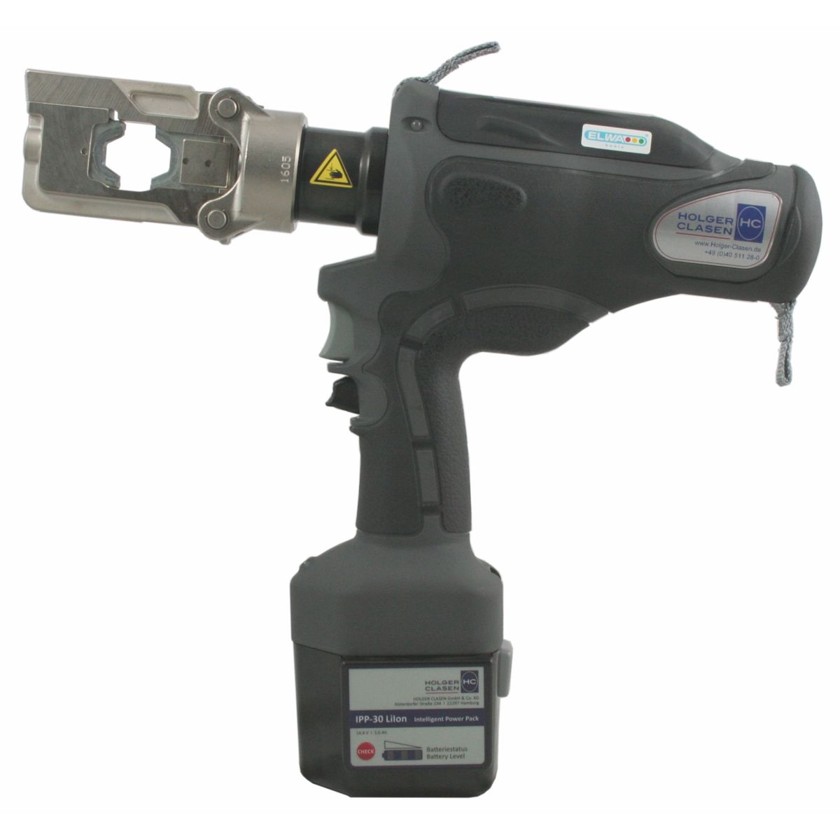 PressMax 5 Set Battery-operated Hydraulic Crimping Tool in a Case, 52kN, DIN hex. 6-185mm²