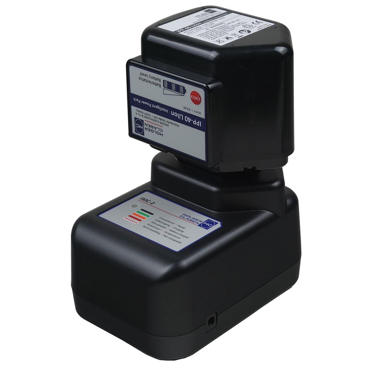 Holger Clasen Charger IMC-2 Battery IPP-40 connected
